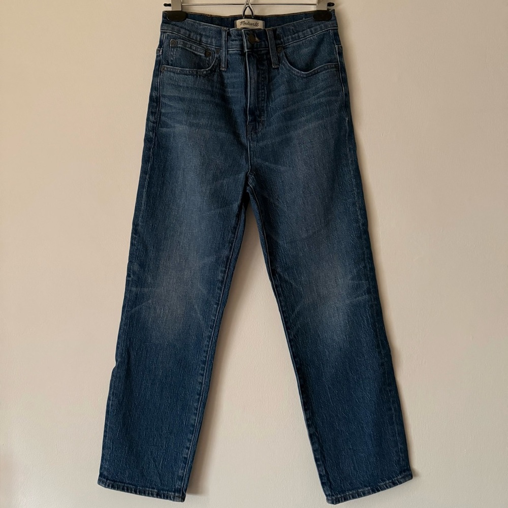 Madewell W25 Medium Blue Classic Straight Jean